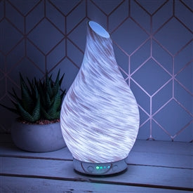 Desire Aroma Humidifier Diffuser In White And Gold Glitter