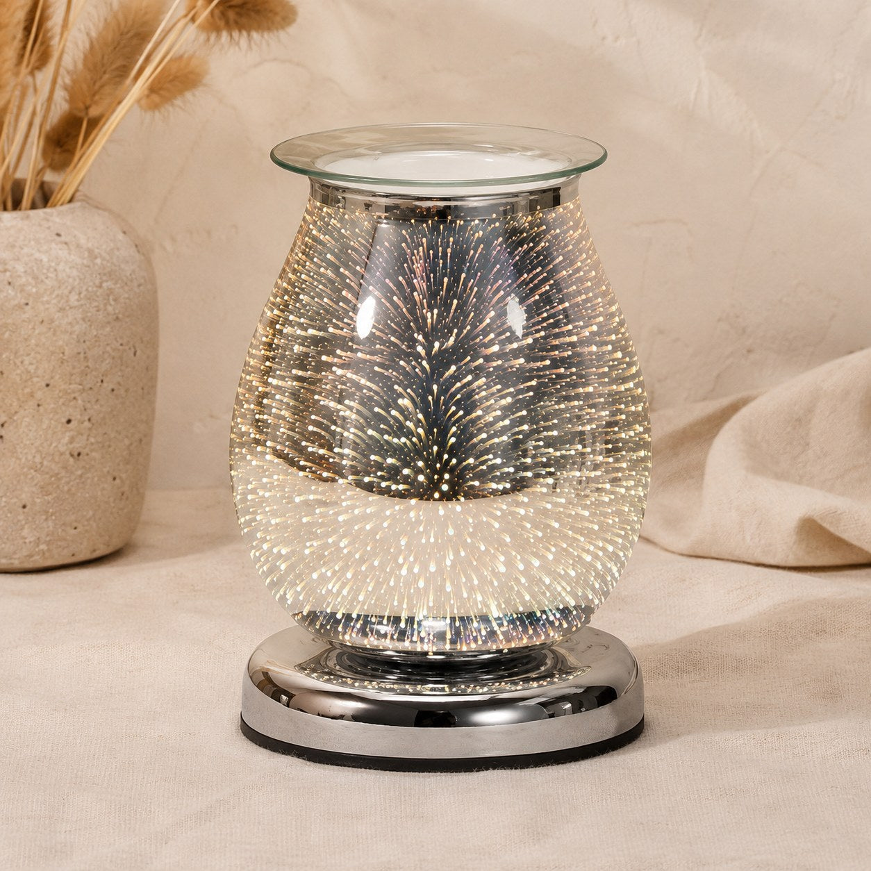 Oval 3D Burst electric wax melt burner