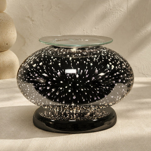 3D burst ellipse electric wax melt burner