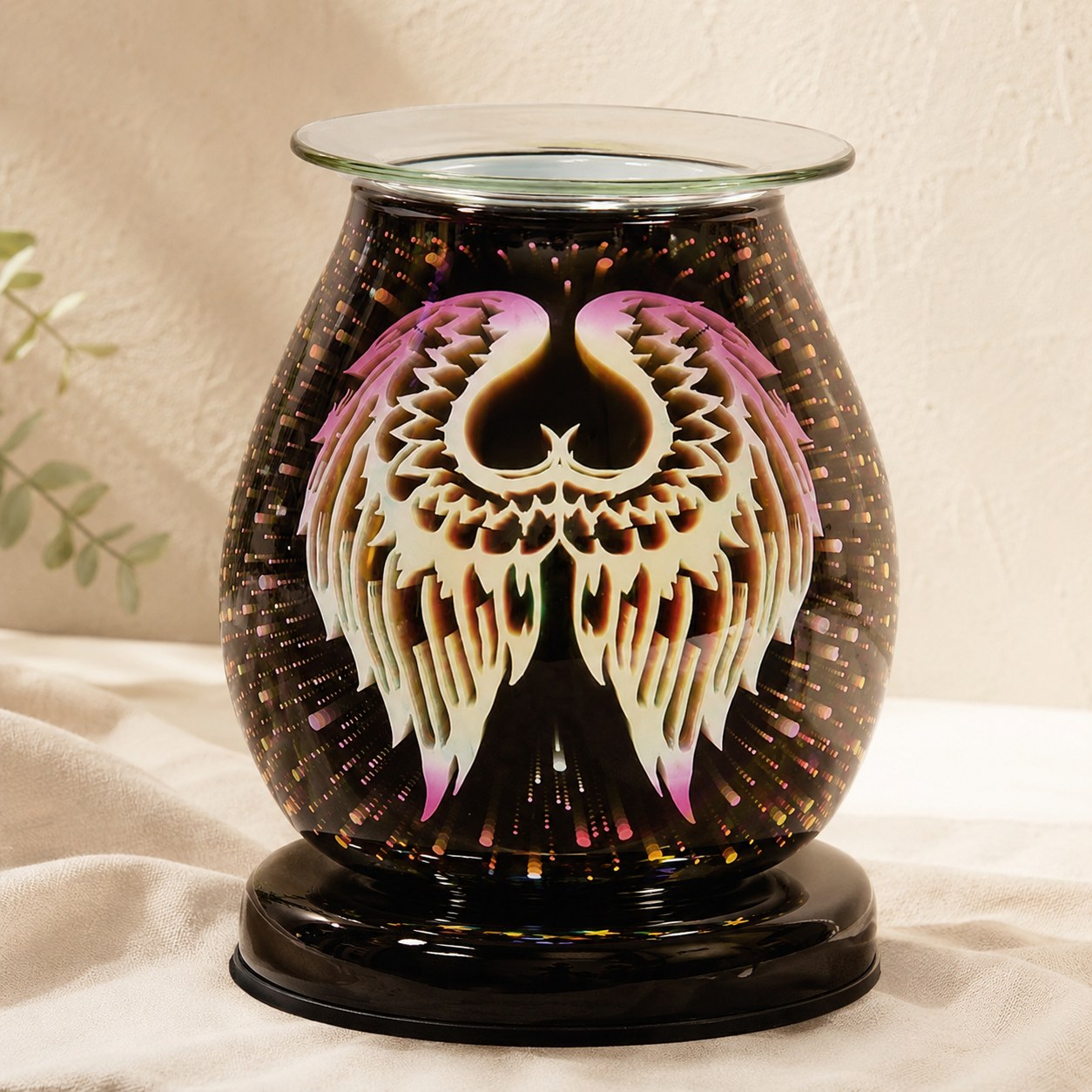 3D angel wings oval electric wax melt burner