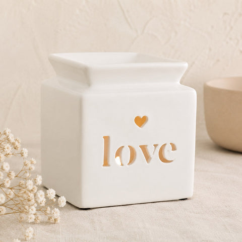White Love cut out oil burner