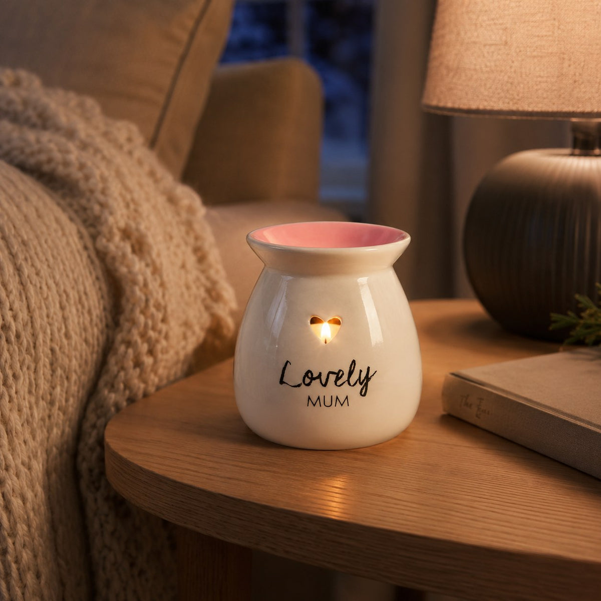Lovely Mum burner in a cosy living room