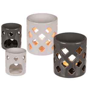 Ceramic  Burner With a Lattice Cutout Design 11cm