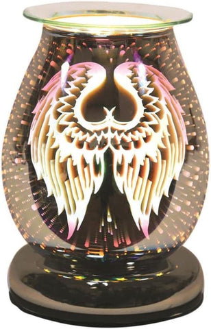 Electric Wax Melt Burner Touch - 3D Angel Wings Oval -  Plus 15 Melts