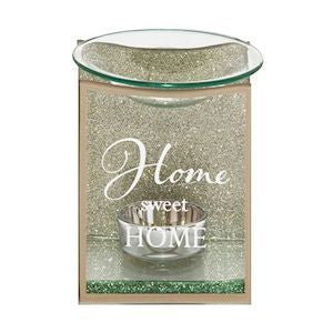 Gold Glass Home Wax Melter / Oil Burner Home 12cm -  Plus 15 Melts