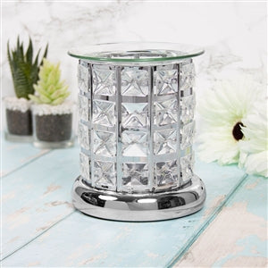 Crystal Glass Crystal Oil/Wax Warmer 12cm - Plus 15 Melts