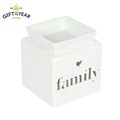 WHITE FAMILY  CUT OUT OIL BURNER-  Plus 15 Melts