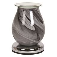Grey Swirl Glass Electric Wax Melt Burner - Plus 15 Melts