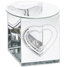 Silver Heart Wax Melt / Oil Burner  -  Plus 15 Melts