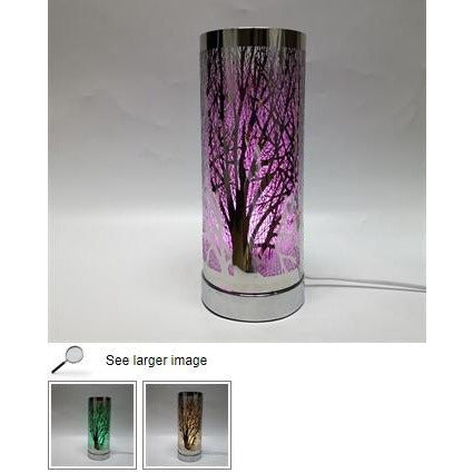 Silver Colour Changing LED Aroma Lamp 26cm-  Plus 15 Melts