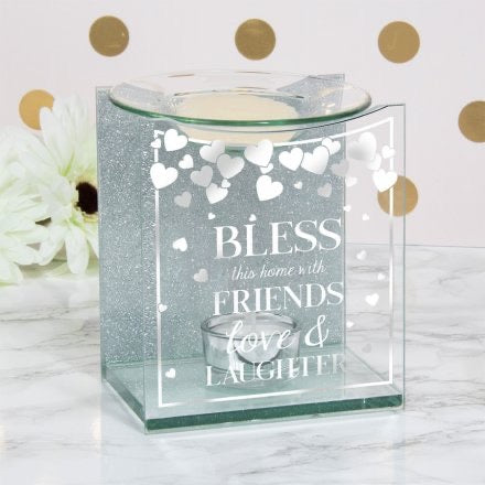 Silver Home  Sentiments  Burner - Plus 15 Melts